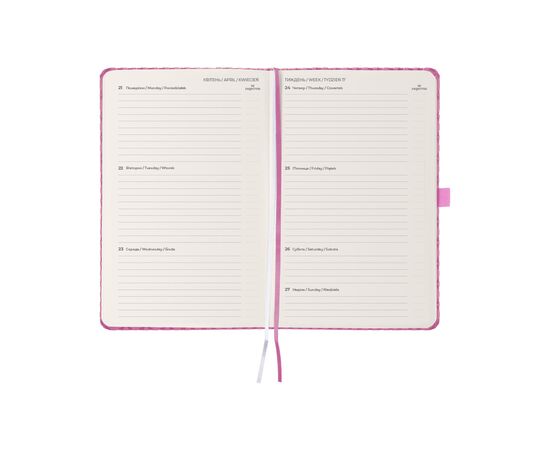 Еженедельник Axent датированный 2025 Partner Gently 125х195 мм, розовый (8522-25-03-A), изображение 3