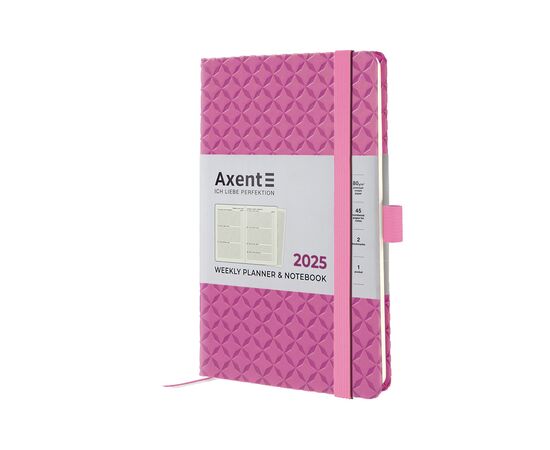 Тижневик Axent датований 2025 Partner Gently 125х195 мм, рожевий (8522-25-03-A)