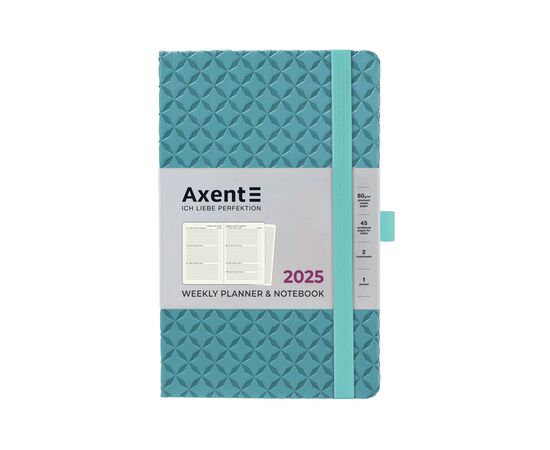 Еженедельник Axent датированный 2025 Partner Gently 125х195 мм, синяя вода (8522-25-04-A), изображение 2