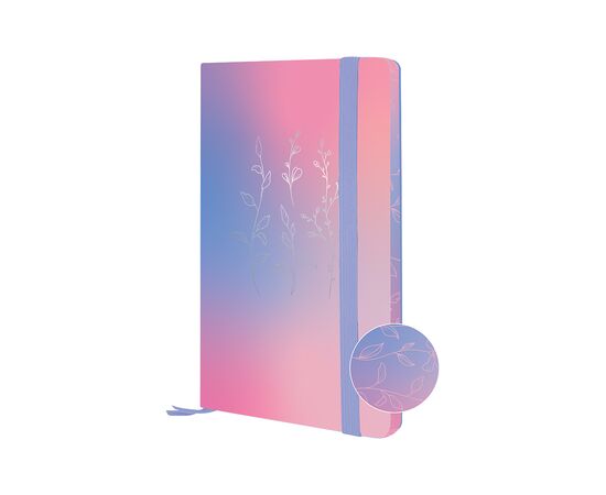 Еженедельник Axent датированный 2025 Partner Gradient Soft 125х195 мм, Leaves (8523-25-2-A), изображение 3