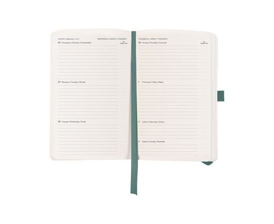 Еженедельник Axent датированный 2025 Partner Soft Skin 125х195 мм, серо-лазурный (8509-25-48-A), изображение 2 Еженедельник Axent датированный 2025 Partner Soft Skin 125х195 мм, серо-лазурный (8509-25-48-A), изображение 2