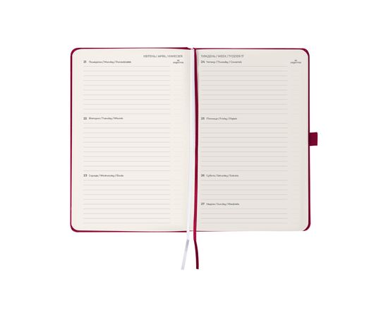 Еженедельник Axent датированный 2025 Partner Strong 125х195 мм, винный (8505-25-46-A), изображение 9 Еженедельник Axent датированный 2025 Partner Strong 125х195 мм, винный (8505-25-46-A), изображение 9