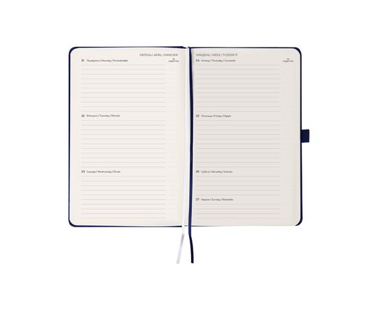 Еженедельник Axent датированный 2025 Partner Strong 125х195 мм, синий (8505-25-02-A), изображение 3