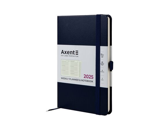 Еженедельник Axent датированный 2025 Partner Strong 125х195 мм, синий (8505-25-02-A)