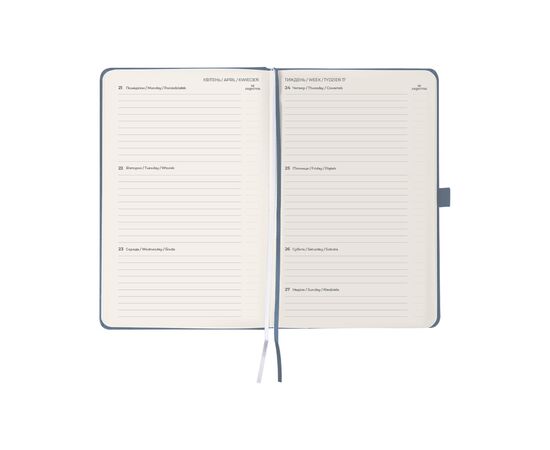 Еженедельник Axent датированный 2025 Partner Strong 125х195 мм, серый (8505-25-62-A), изображение 3 Еженедельник Axent датированный 2025 Partner Strong 125х195 мм, серый (8505-25-62-A), изображение 3