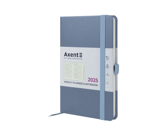 Еженедельник Axent датированный 2025 Partner Strong 125х195 мм, серый (8505-25-62-A)