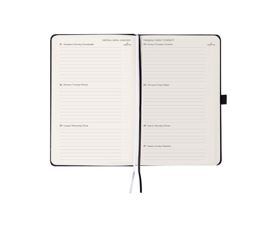 Еженедельник Axent датированный 2025 Partner Strong 125х195 мм, черный (8505-25-01-A), изображение 9 Еженедельник Axent датированный 2025 Partner Strong 125х195 мм, черный (8505-25-01-A), изображение 9