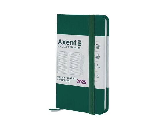 Еженедельник Axent датированный 2025 Pocket Strong 90х150 мм, зеленый лес (8508-25-61-A)