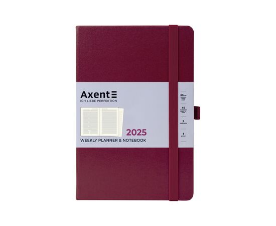 Еженедельник Axent датированный 2025 Prime Strong 145х210 мм, винный (8507-25-46-A), изображение 7 Еженедельник Axent датированный 2025 Prime Strong 145х210 мм, винный (8507-25-46-A), изображение 7