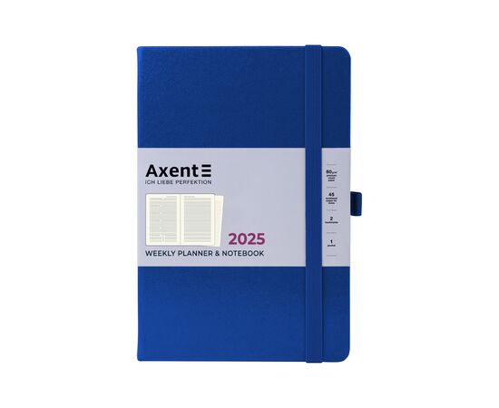 Еженедельник Axent датированный 2025 Prime Strong 145х210 мм, классический синий (8507-25-38-A), изображение 7 Еженедельник Axent датированный 2025 Prime Strong 145х210 мм, классический синий (8507-25-38-A), изображение 7