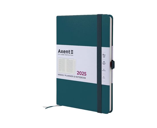 Тижневик Axent датований 2025 Prime Strong 145х210 мм, малахітовий (8507-25-31-A)