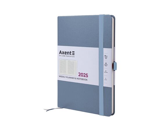 Тижневик Axent датований 2025 Prime Strong 145х210 мм, сірий (8507-25-62-A)