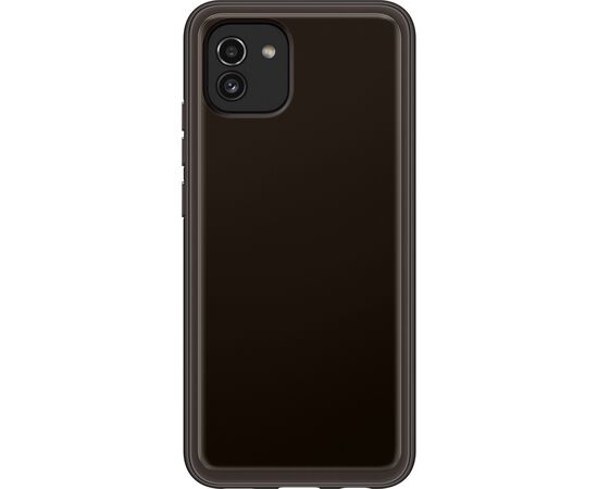 Чехол для мобильного телефона Samsung A03 Soft Clear Cover Black (EF-QA035TBEGRU), изображение 2 Чехол для мобильного телефона Samsung A03 Soft Clear Cover Black (EF-QA035TBEGRU), изображение 2