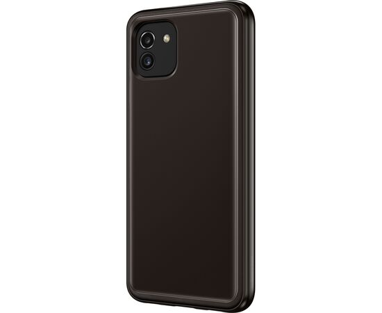 Чехол для мобильного телефона Samsung A03 Soft Clear Cover Black (EF-QA035TBEGRU), изображение 3 Чехол для мобильного телефона Samsung A03 Soft Clear Cover Black (EF-QA035TBEGRU), изображение 3