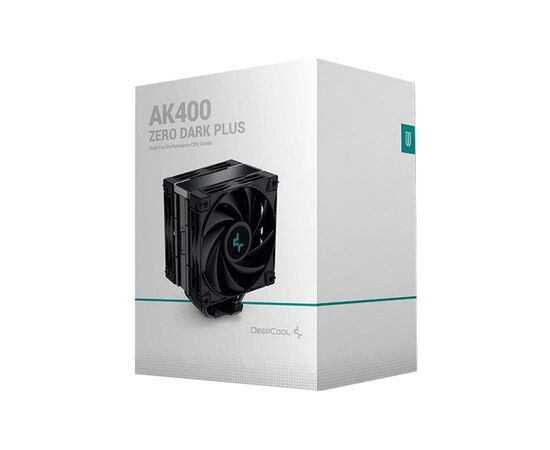 Кулер для процессора Deepcool AK400 Zero Dark Plus (R-AK400-BKNNMD-G-1), изображение 3 Кулер для процессора Deepcool AK400 Zero Dark Plus (R-AK400-BKNNMD-G-1), изображение 3
