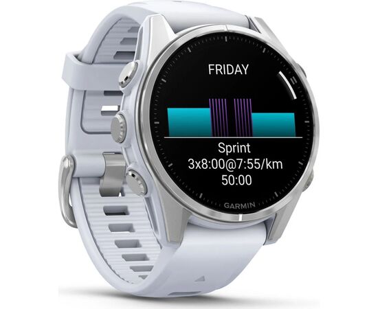 Смарт-часы Garmin fenix 8 43mm, AMOLED, Glass, BareSS/Whitestone, WhitestoneBn (010-02903-00), изображение 3 Смарт-часы Garmin fenix 8 43mm, AMOLED, Glass, BareSS/Whitestone, WhitestoneBn (010-02903-00), изображение 3