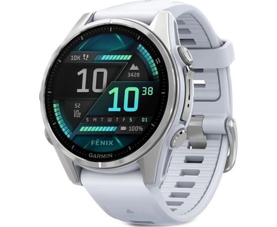 Смарт-часы Garmin fenix 8 43mm, AMOLED, Glass, BareSS/Whitestone, WhitestoneBn (010-02903-00)