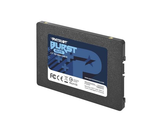 Накопитель SSD 2.5" 960GB Burst Elite Patriot (PBE960GS25SSDR), изображение 2 Накопитель SSD 2.5" 960GB Burst Elite Patriot (PBE960GS25SSDR), изображение 2