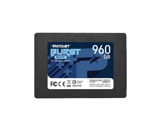 Накопитель SSD 2.5" 960GB Burst Elite Patriot (PBE960GS25SSDR)