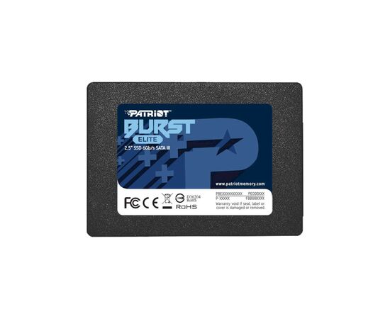 Накопитель SSD 2.5" 1.92TB Burst Elite Patriot (PBE192TS25SSDR), изображение 3 Накопитель SSD 2.5" 1.92TB Burst Elite Patriot (PBE192TS25SSDR), изображение 3