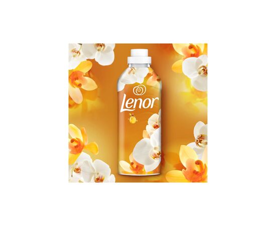 Кондиционер для белья Lenor Ванильная орхидея и золотой янтарь 2 x 925 мл (8006540922859), изображение 2
