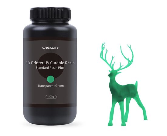 Фотополимерная смола Creality Resin, LCD Standard Plus 500г, green, transparent (3302020084)