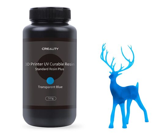 Фотополимерная смола Creality Resin, LCD Standard Plus 500г, blue, transparent (3302020083)