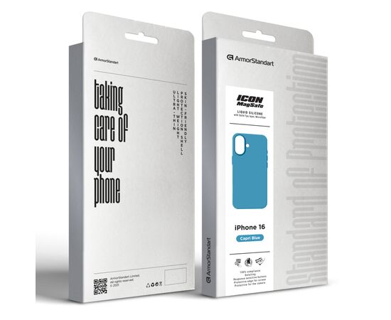 Чехол для мобильного телефона Armorstandart ICON2 MagSafe Apple iPhone 16 Capri Blue (ARM80183), изображение 2