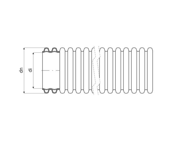 Труба гофрированная Kopos KOPOFLEX® d=40/32мм УФ-стійка * 50m (KF 09040_UVFA), изображение 2 Труба гофрированная Kopos KOPOFLEX® d=40/32мм УФ-стійка * 50m (KF 09040_UVFA), изображение 2