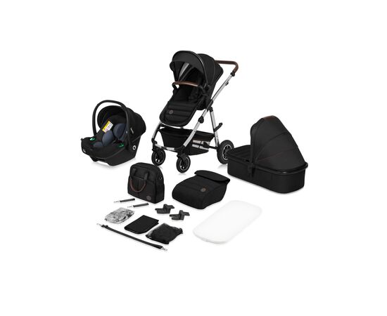 Коляска Lionelo 3 в 1 Amber 3 Black Silver (LO-AMBER BLACK SILVER (3in1)), зображення 12 Коляска Lionelo 3 в 1 Amber 3 Black Silver (LO-AMBER BLACK SILVER (3in1)), зображення 12