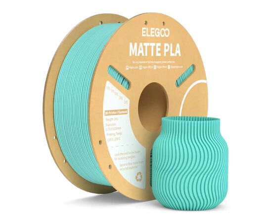 Пластик для 3D-принтера ELEGOO PLA matte 1кг, 1.75мм, turquoise (50.203.0254)