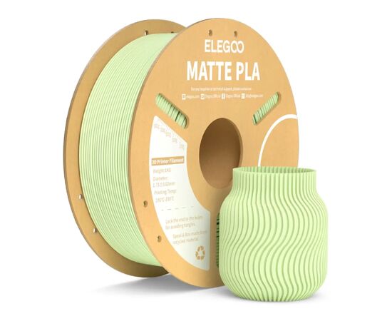 Пластик для 3D-принтера ELEGOO PLA matte 1кг, 1.75мм, green mint (50.203.0262)