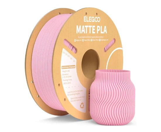 Пластик для 3D-принтера ELEGOO PLA matte 1кг, 1.75мм, pink sakura (50.203.0258)