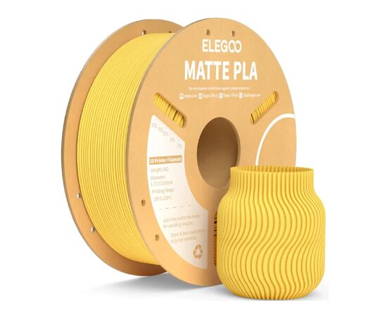 Пластик для 3D-принтера ELEGOO PLA matte 1кг, 1.75мм, yellow sun (50.203.0255)