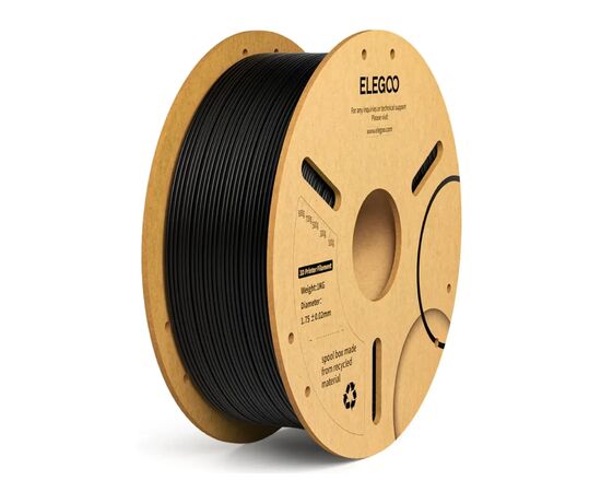 Пластик для 3D-принтера ELEGOO PLA Plus 1кг, 1.75мм, black (50.203.0048)