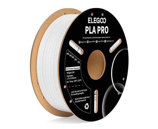 Пластик для 3D-принтера ELEGOO PLA PRO 1кг, 1.75мм, white (50.203.0189)