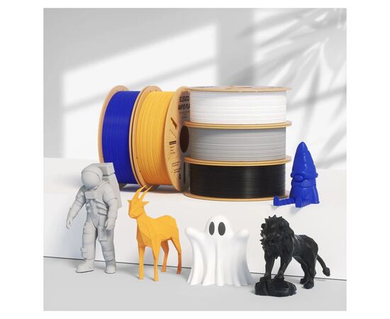 Пластик для 3D-принтера ELEGOO Rapid PLA Plus 1кг, 1.75мм, white (50.203.0115), зображення 2 Пластик для 3D-принтера ELEGOO Rapid PLA Plus 1кг, 1.75мм, white (50.203.0115), зображення 2