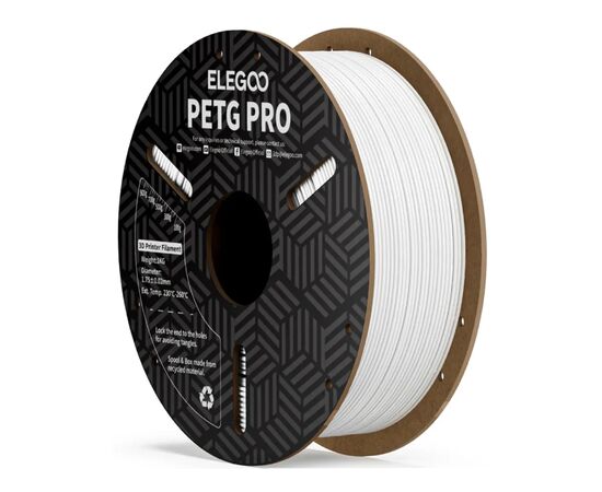Пластик для 3D-принтера ELEGOO PETG PRO 1кг, 1.75мм, white (50.203.0199)