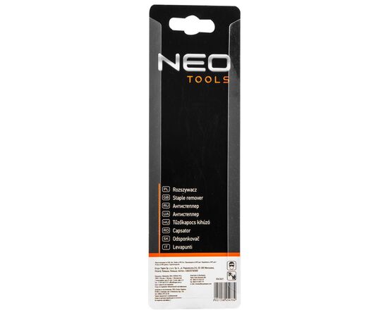 Степлер строительный Neo Tools антистеплер, съемник для всех скоб (16-040), изображение 3 Степлер строительный Neo Tools антистеплер, съемник для всех скоб (16-040), изображение 3