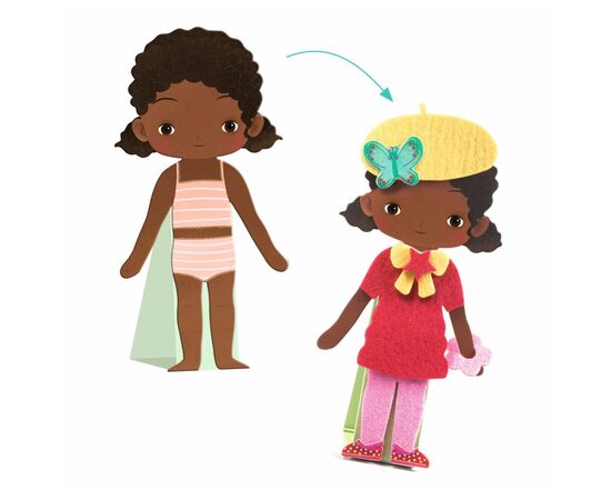 Набор для творчества Djeco Мягкий наряд (DJ00086), изображение 2 Набор для творчества Djeco Мягкий наряд (DJ00086), изображение 2