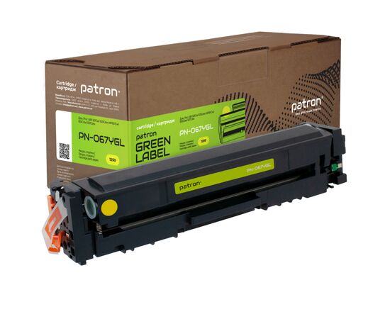 Картридж Patron Canon 067 yellow Green Label (PN-067YGL)