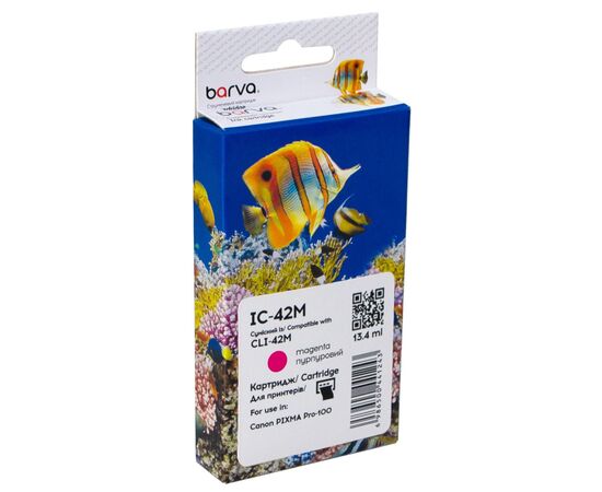 Картридж Barva Canon CLI-42M (6386B001) 900sh, magenta (IC-42M)