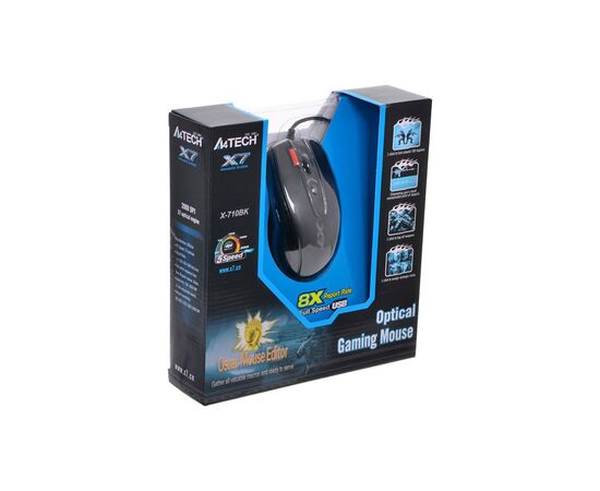 Мишка A4Tech X-710BK black, зображення 5 Мишка A4Tech X-710BK black, зображення 5