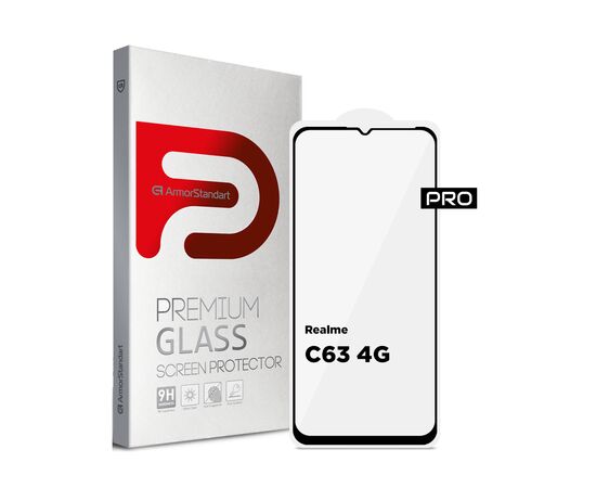 Стекло защитное Armorstandart Pro Realme C63 4G Black (ARM78445)