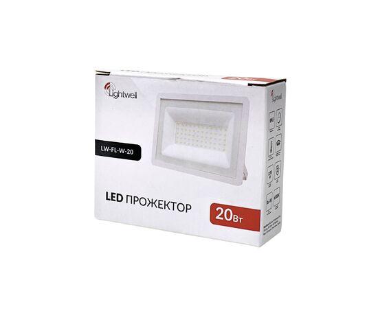 Прожектор Lightwell LW-FL-W-20 20 W, изображение 3 Прожектор Lightwell LW-FL-W-20 20 W, изображение 3