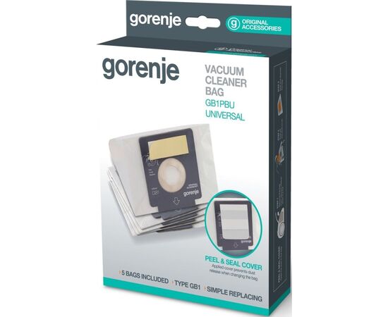 Мешок для пылесоса Gorenje GB1PBU, изображение 4 Мешок для пылесоса Gorenje GB1PBU, изображение 4