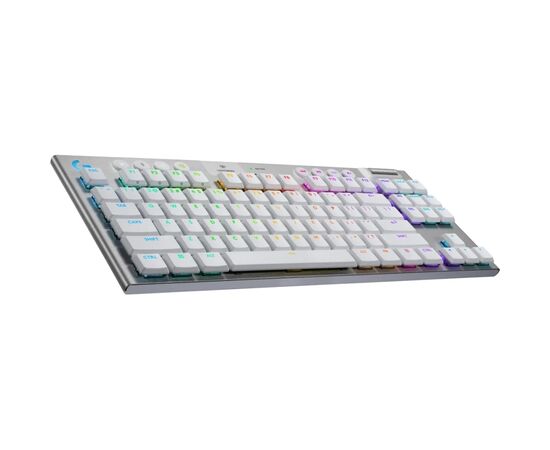 Клавиатура Logitech G915 TKL X Lightspeed Switch-Tactile Wireless/Bluetooth/USB UA White (920-012737), изображение 3 Клавиатура Logitech G915 TKL X Lightspeed Switch-Tactile Wireless/Bluetooth/USB UA White (920-012737), изображение 3