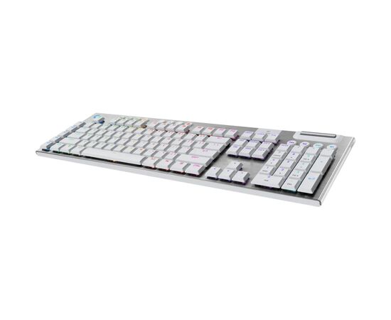 Клавиатура Logitech G915 X Lightspeed Switch-Tactile Wireless/Bluetooth/USB UA White (920-012690), изображение 2 Клавиатура Logitech G915 X Lightspeed Switch-Tactile Wireless/Bluetooth/USB UA White (920-012690), изображение 2