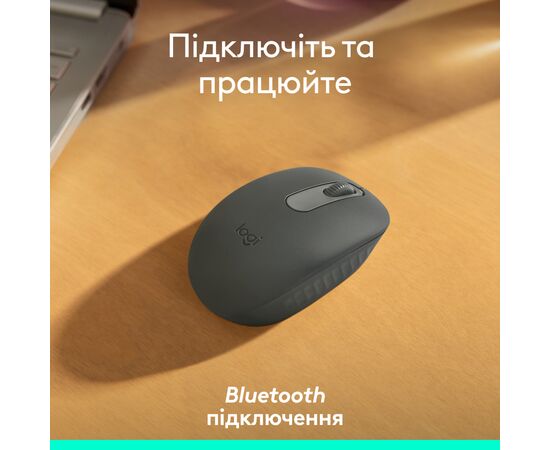Мышка Logitech M196 Bluetooth Graphite (910-007459), изображение 6 Мышка Logitech M196 Bluetooth Graphite (910-007459), изображение 6