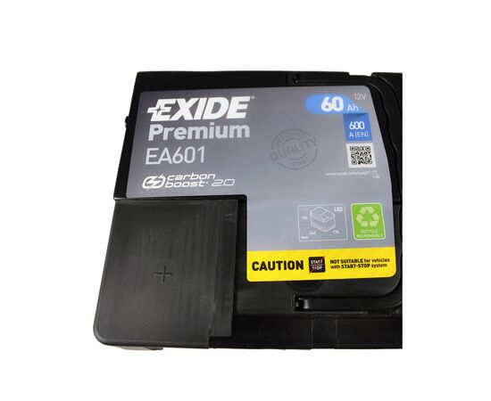 Аккумулятор автомобильный EXIDE PREMIUM 60A (EA601), изображение 5 Аккумулятор автомобильный EXIDE PREMIUM 60A (EA601), изображение 5
